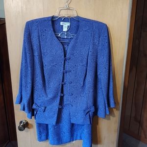 Women's Plus Size Purple Matching Skirt and Top